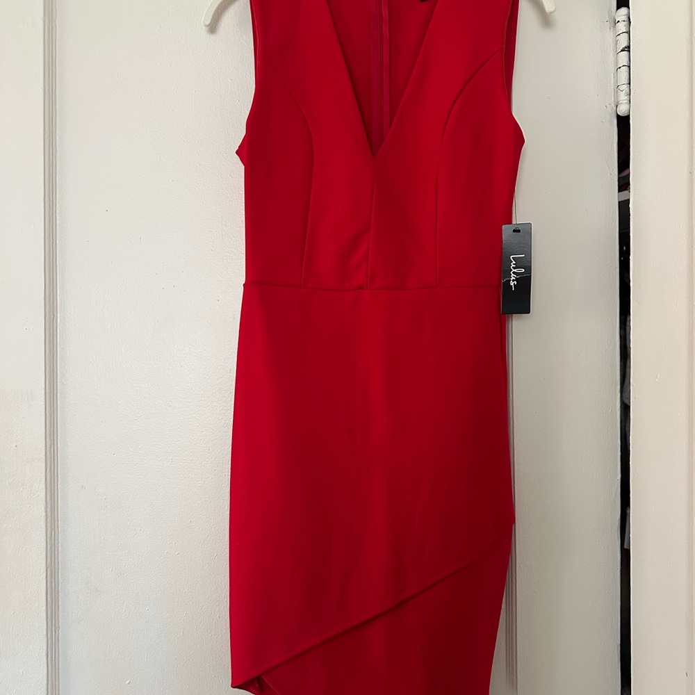 Lulus Red Sleeveless Dress